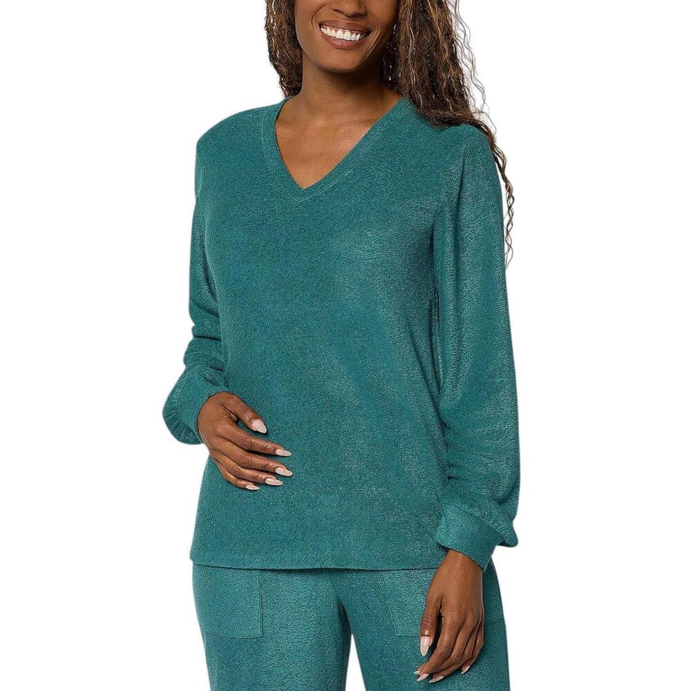 Modern Soul Women's Knit Fleece Top w/ Support Pine - Regular